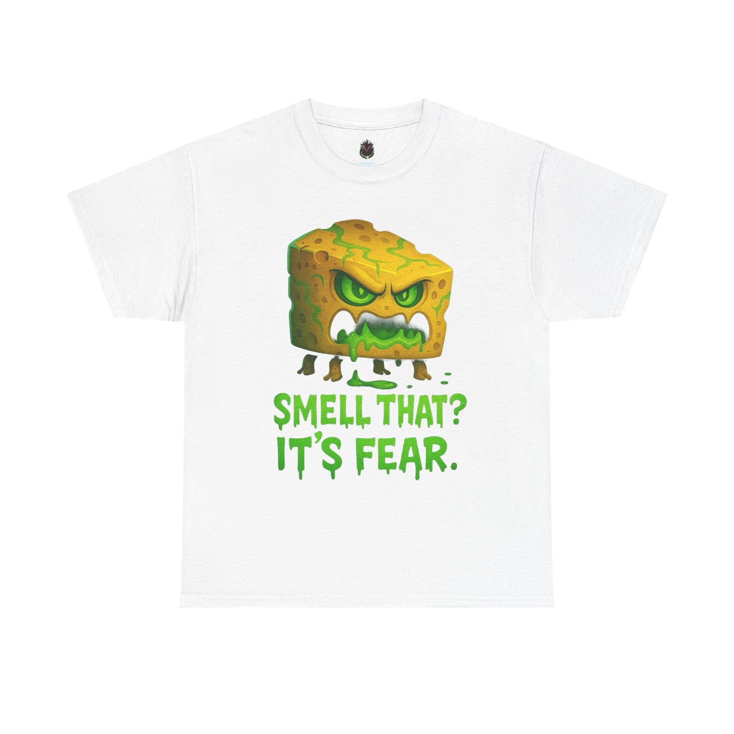 Cheese Monster Tee - "Smell That? It's Fear." Funny Halloween T-Shirt
