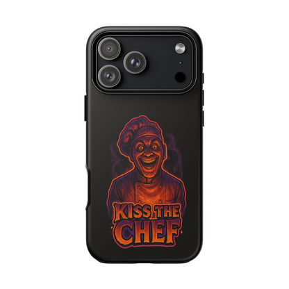 Phone Case — "Kiss the Chef" Neon Horror Chef Design