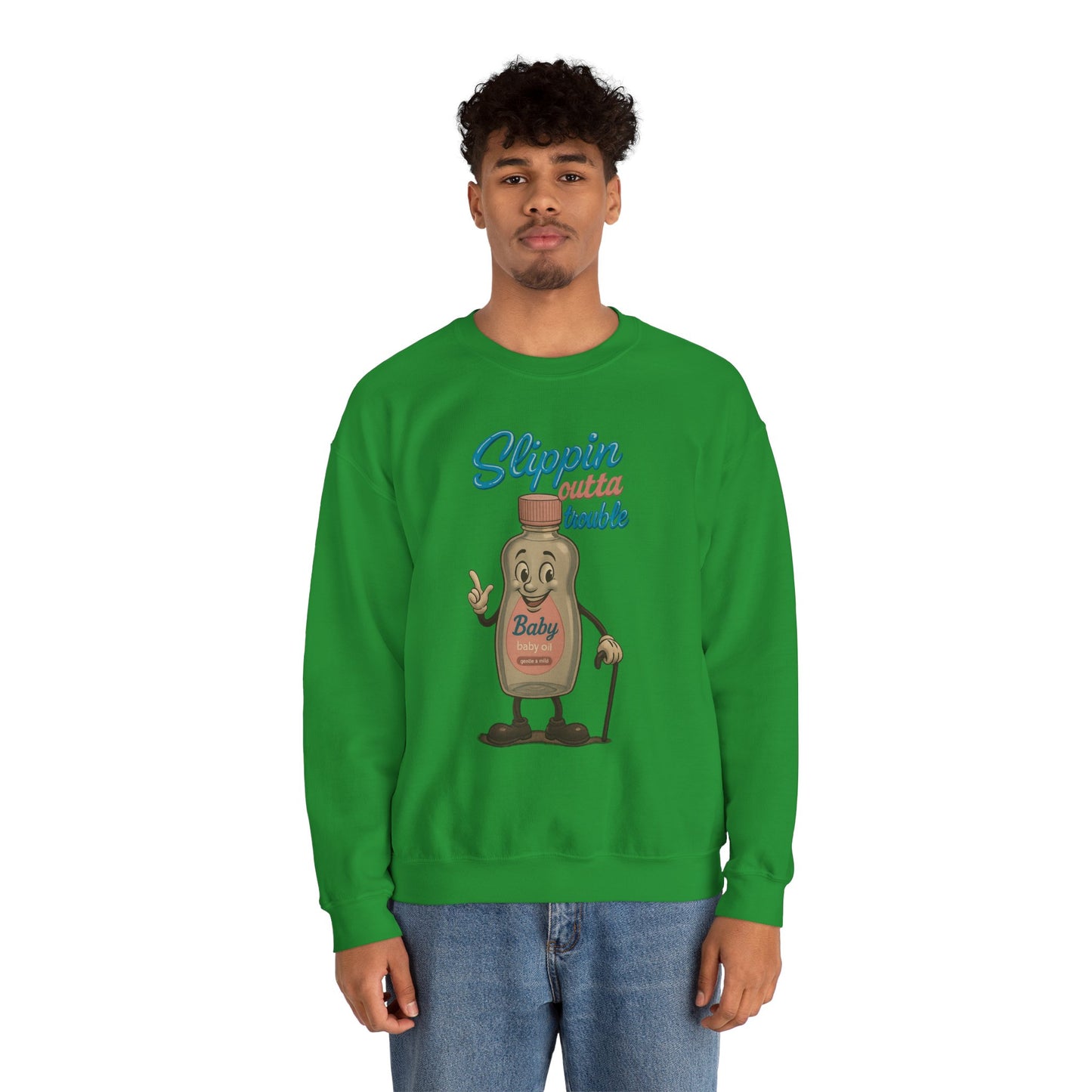 Slippin’ Outta Trouble Crewneck Sweatshirt