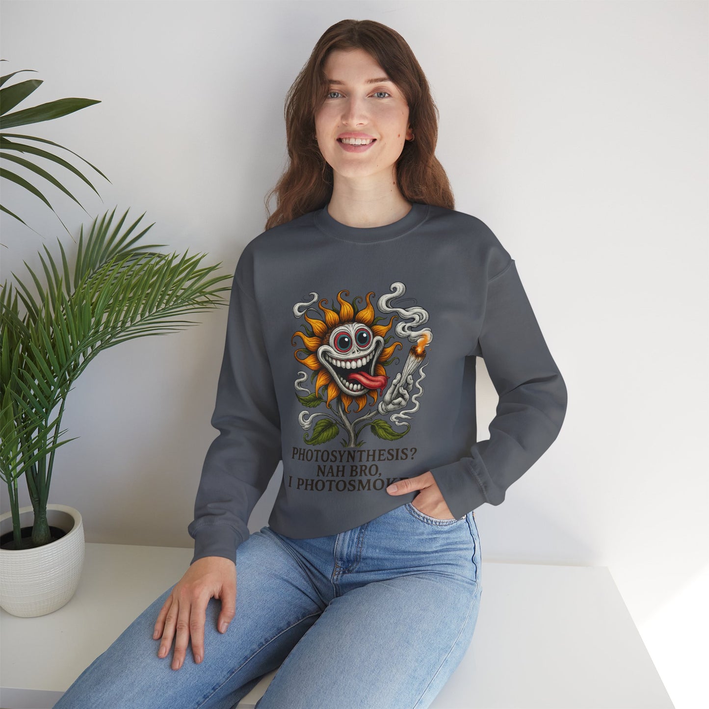 Photosmoke Sunflower Crewneck Sweatshirt