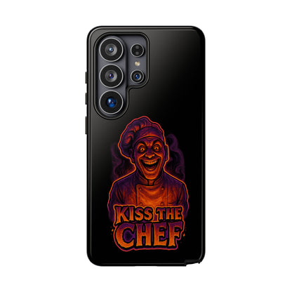 Phone Case — "Kiss the Chef" Neon Horror Chef Design