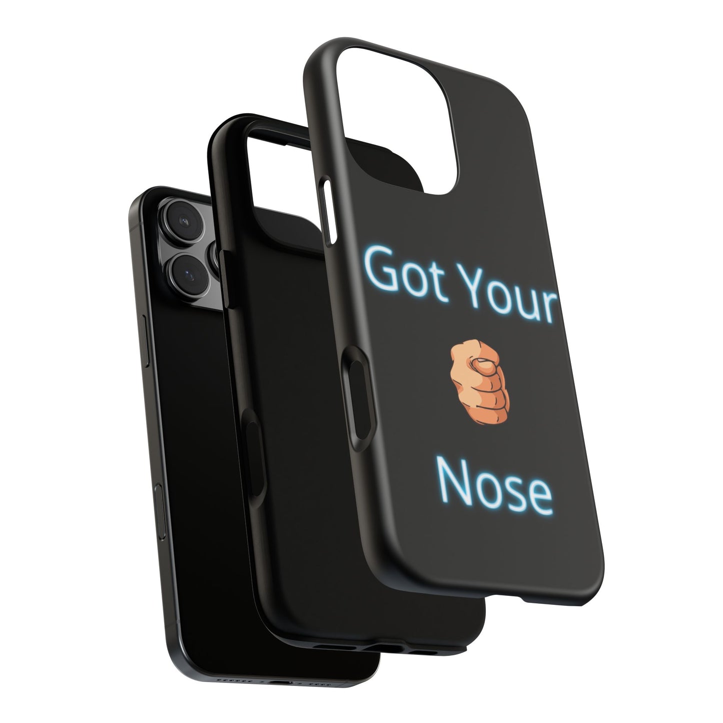 Got Your Nose Phone Case — Funny Neon Fist Design