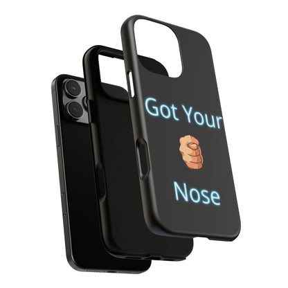 Got Your Nose Phone Case — Funny Neon Fist Design