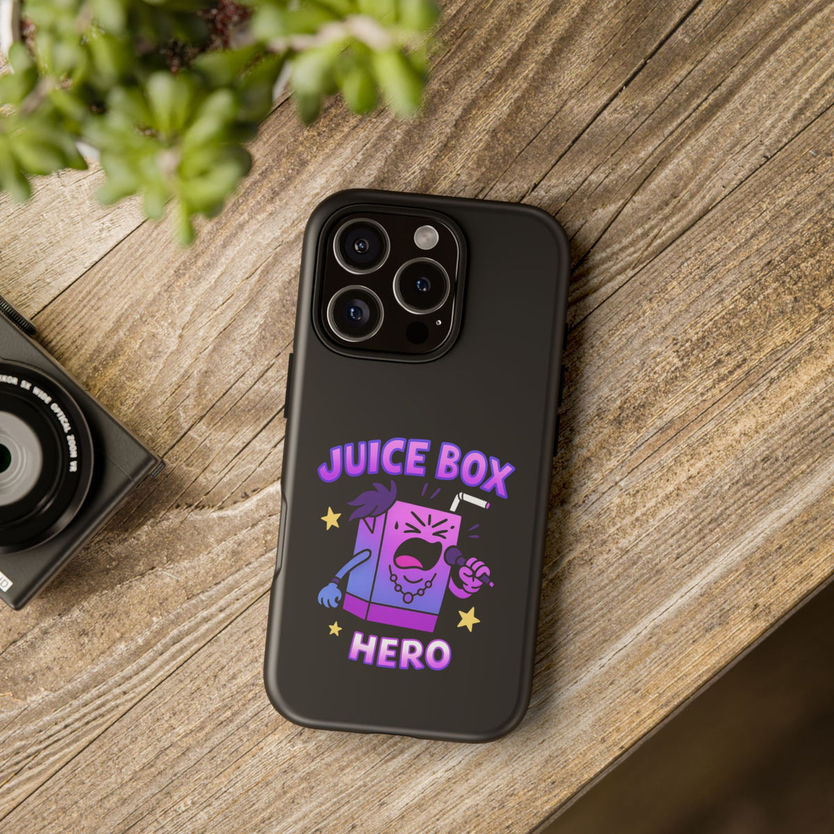 Phone Case — 'Juice Box Hero' Cute Cartoon Protective Cover
