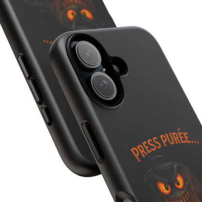 Phone Case - 'Press Purée...and Pray' Halloween Horror Protective Cover
