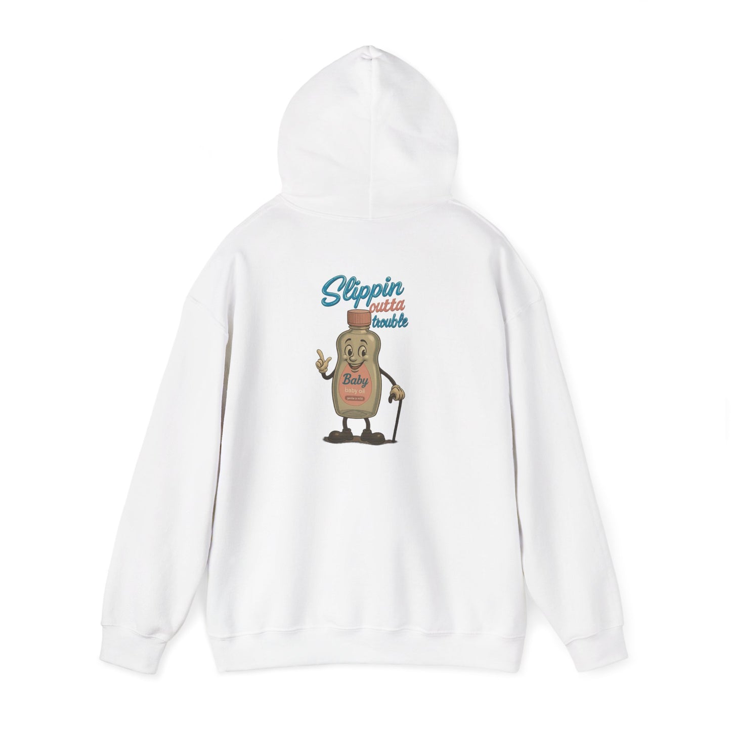Slippin’ Outta Trouble Hoodie – Blue Script Edition