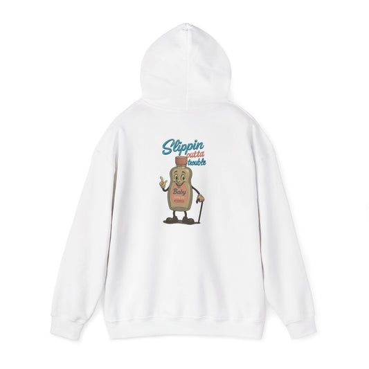 Slippin’ Outta Trouble Hoodie – Blue Script Edition
