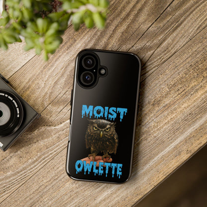 Moist Owlette Phone Case — Funny Owl Graphic Protective Case