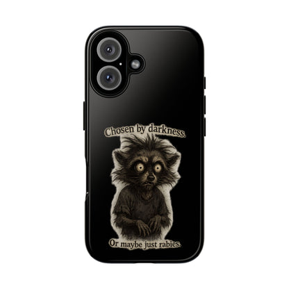 Phone Case - "Chosen by Darkness (Or Maybe Just Rabies)" Cute Creepy Retro Creature Protective Case