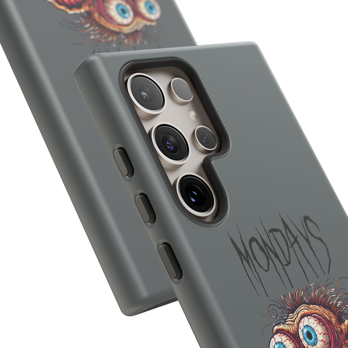 Mondays Zombie Character Phone Case – Funny Groggy Coffee Phone Cover