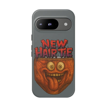 Phone Case — 'New Hairte' Funny Grinning Tongue-Out Monster Design