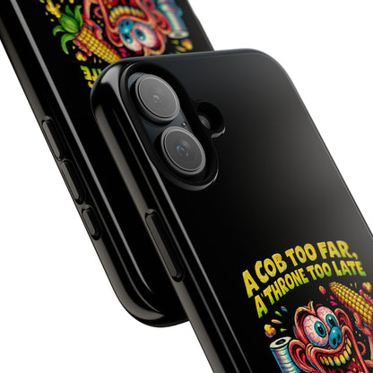 Phone Case — "A Cob Too Far" Popcorn Horror Design