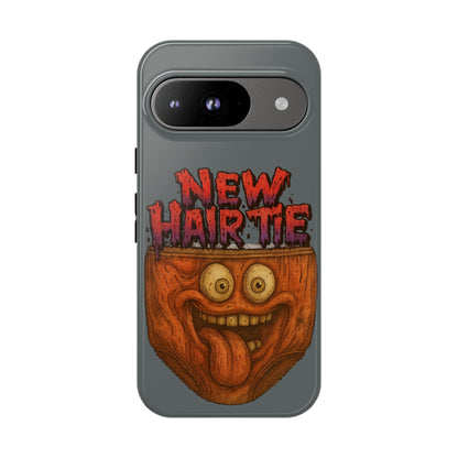 Phone Case — 'New Hairte' Funny Grinning Tongue-Out Monster Design