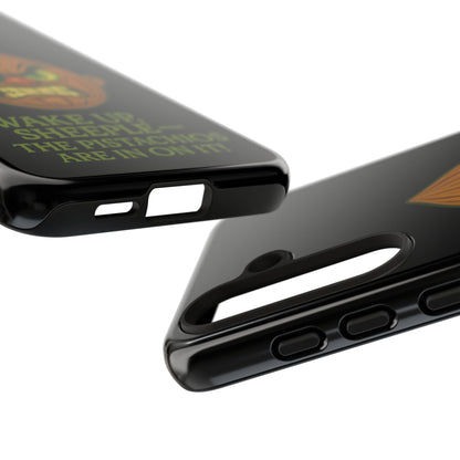 Angry Pistachio Phone Case — "Wake Up, Sheeple — The Pistachios Are In On It!"