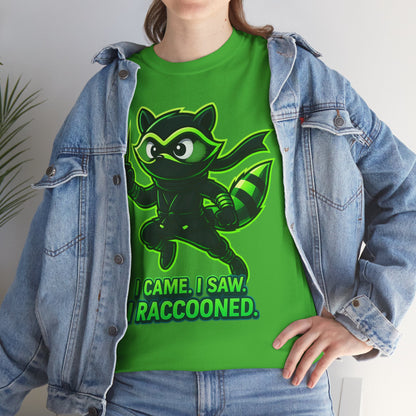 I Came. I Saw. I Raccooned. – Ninja Raccoon T-Shirt