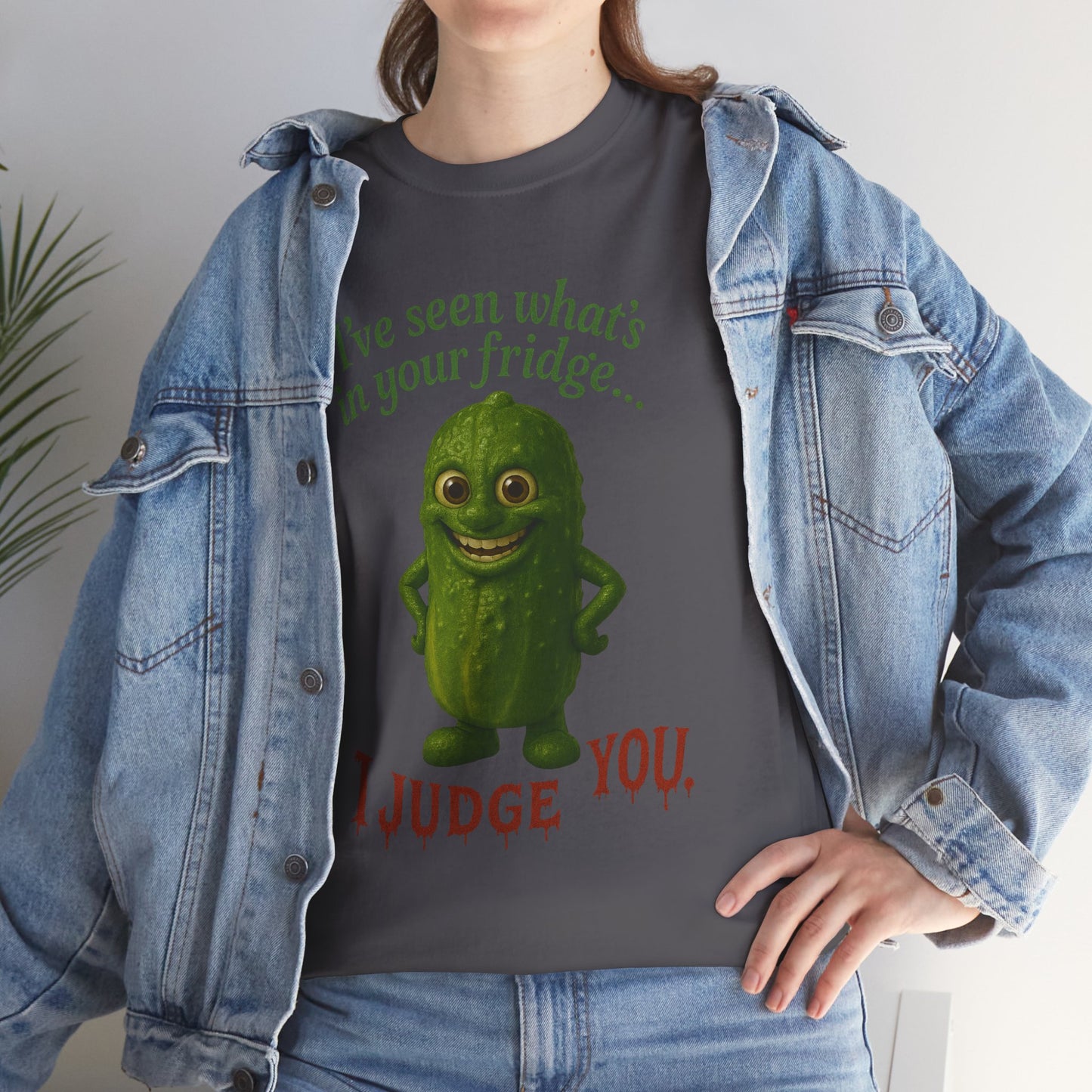 Judgmental Pickle – Funny Fridge T-Shirt