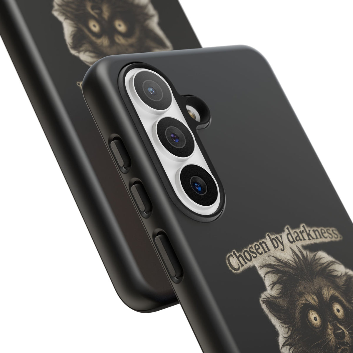 Phone Case - "Chosen by Darkness (Or Maybe Just Rabies)" Cute Creepy Retro Creature Protective Case