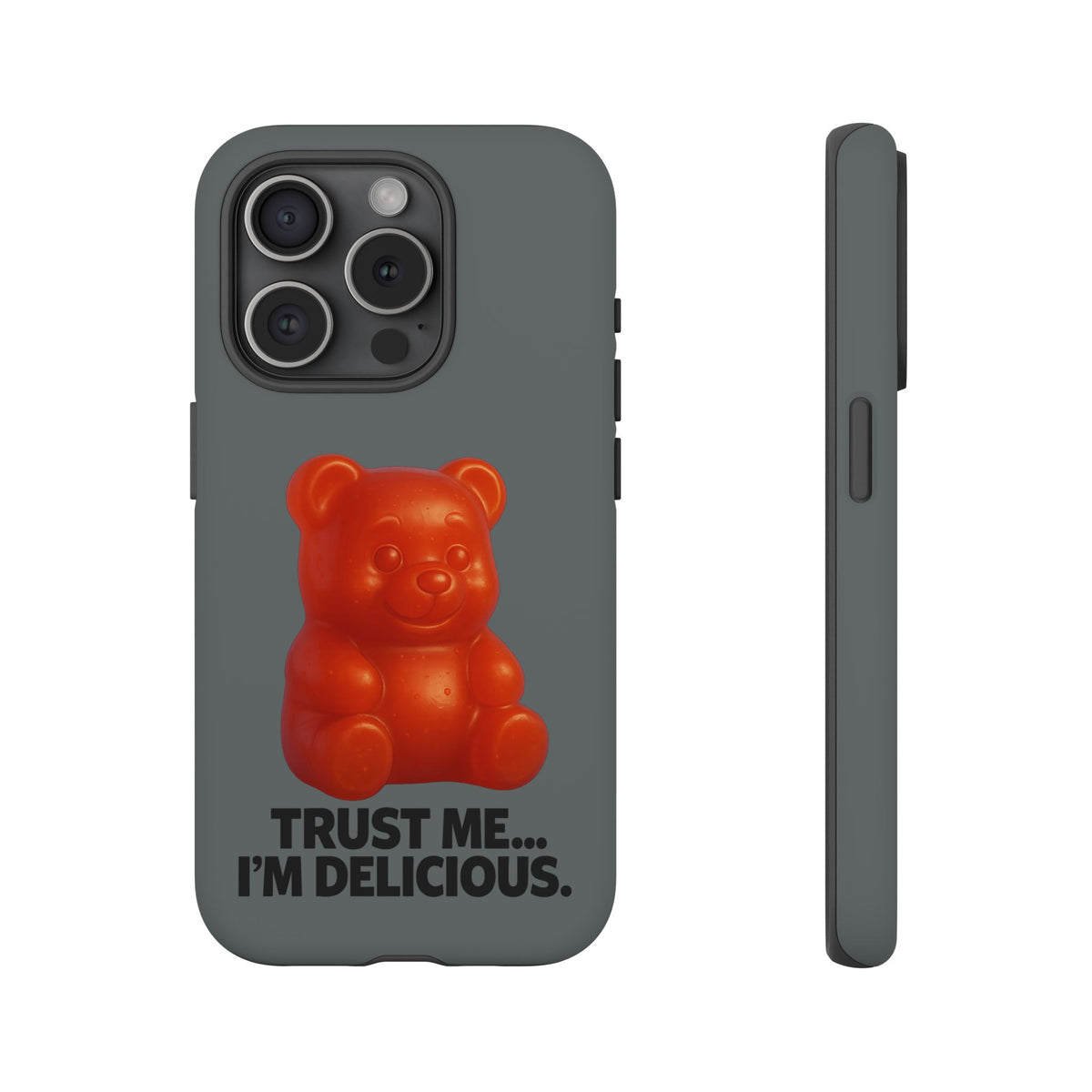 Phone Case — Red Gummy Bear 'Trust Me... I'm Delicious' Protective Case