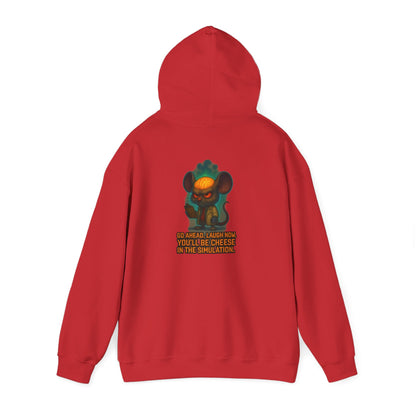 Creepy Mouse Hoodie — "Would Be Cheese in the Dark" Graphic Pullover