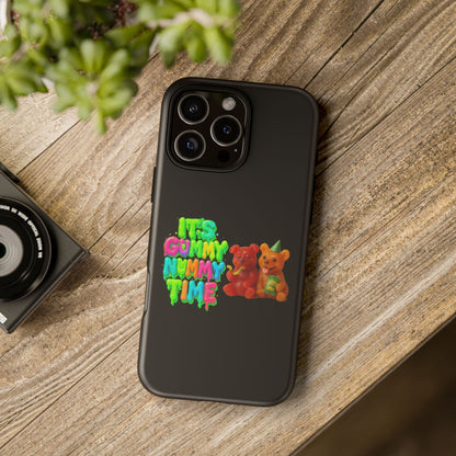 Phone Case — "It's Gummy Nummy Time" Colorful Gummy Bear Protective Case