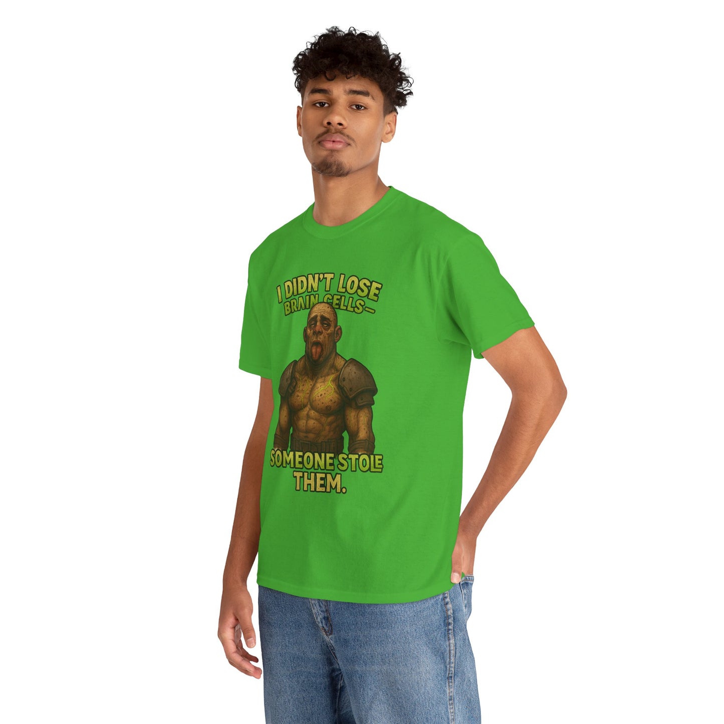 Funny Fantasy Mugling T-Shirt — “I Didn’t Lose Bracers, Someone Stole Them” Graphic Tee