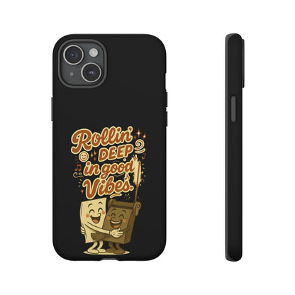 Phone Case — "Rollin' Deep in Good Vibes" Cartoon Retro Design