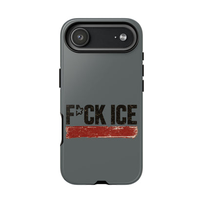 Phone Case - "F*CK ICE" Distressed Protest Design