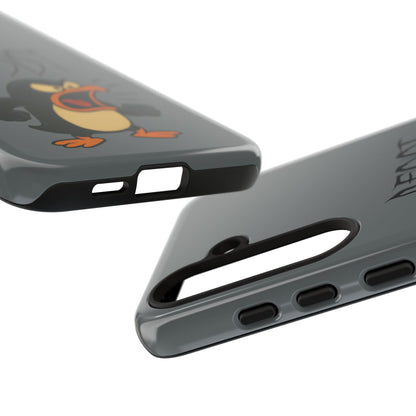 Resist Angry Penguin Phone Case — Protective iPhone Case with Bold Cartoon Design