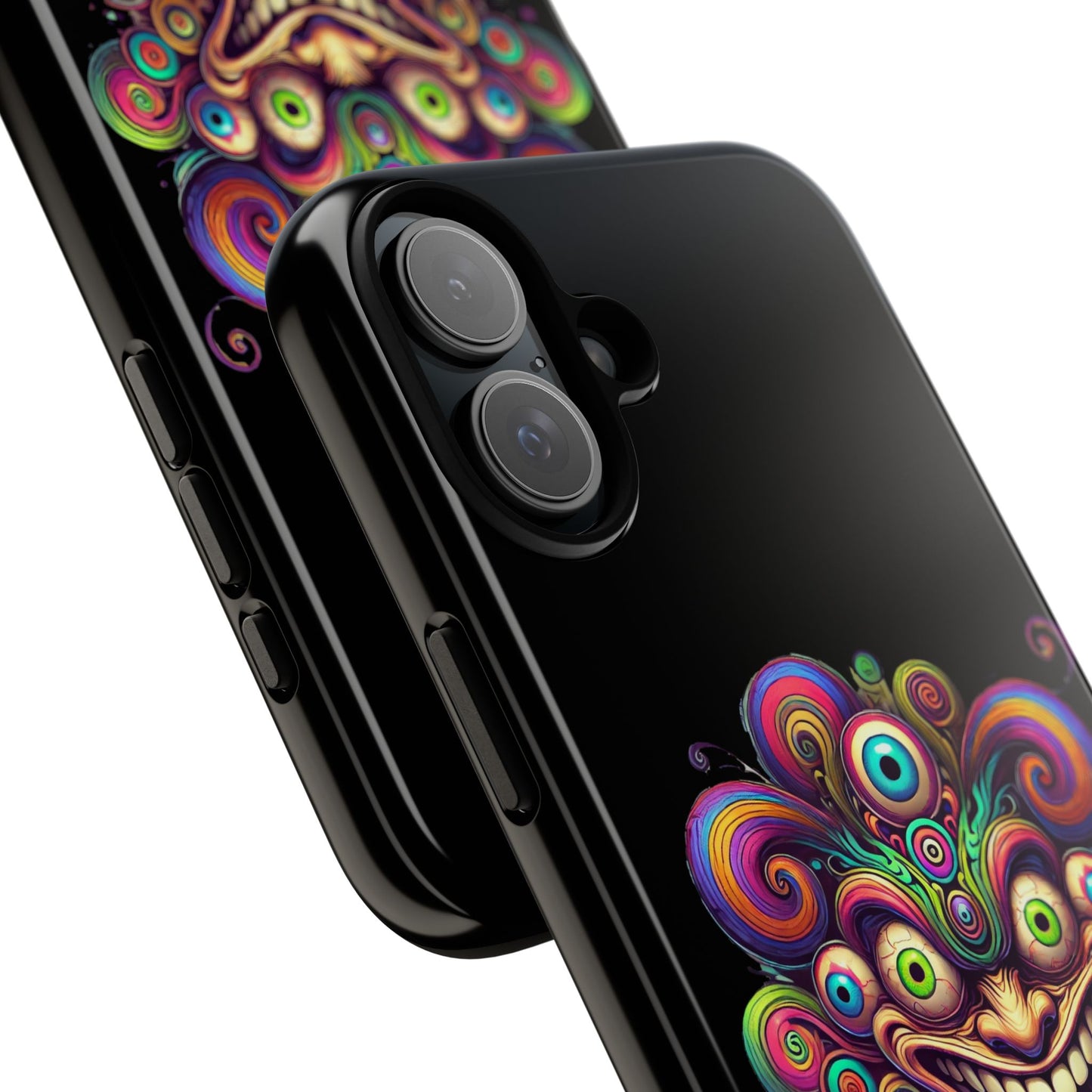 Psychedelic Jester Phone Case — Colorful Creepy Clown Tough Case