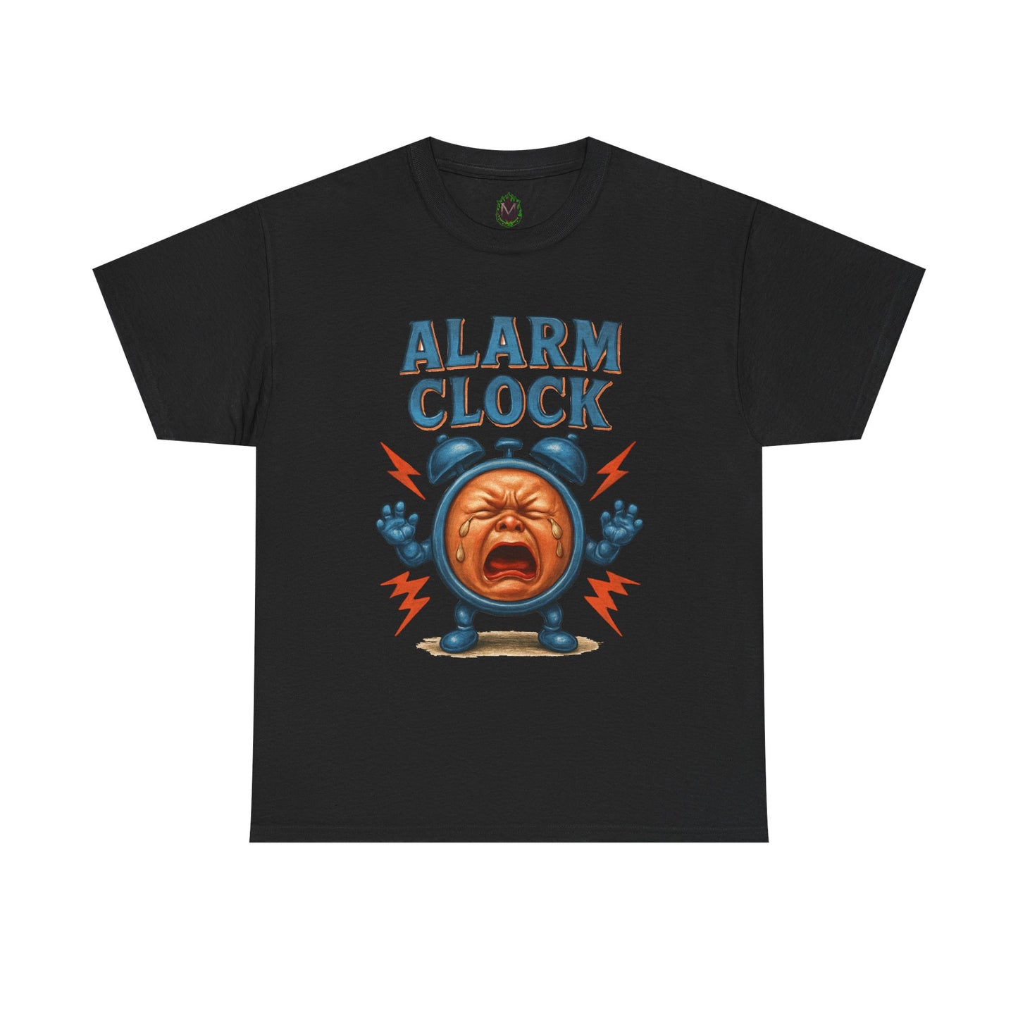 Alarm Clock crying face Tee | Funny Retro Alarm Clock design