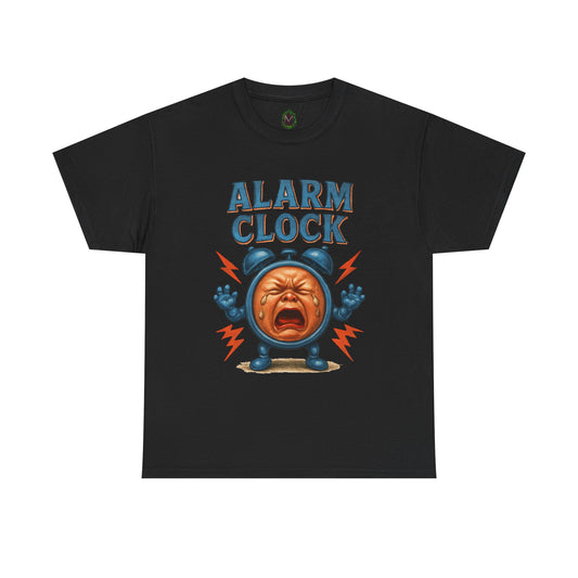 Alarm Clock crying face Tee | Funny Retro Alarm Clock design