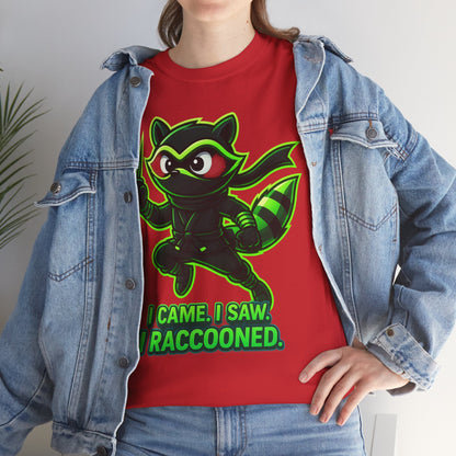 I Came. I Saw. I Raccooned. – Ninja Raccoon T-Shirt