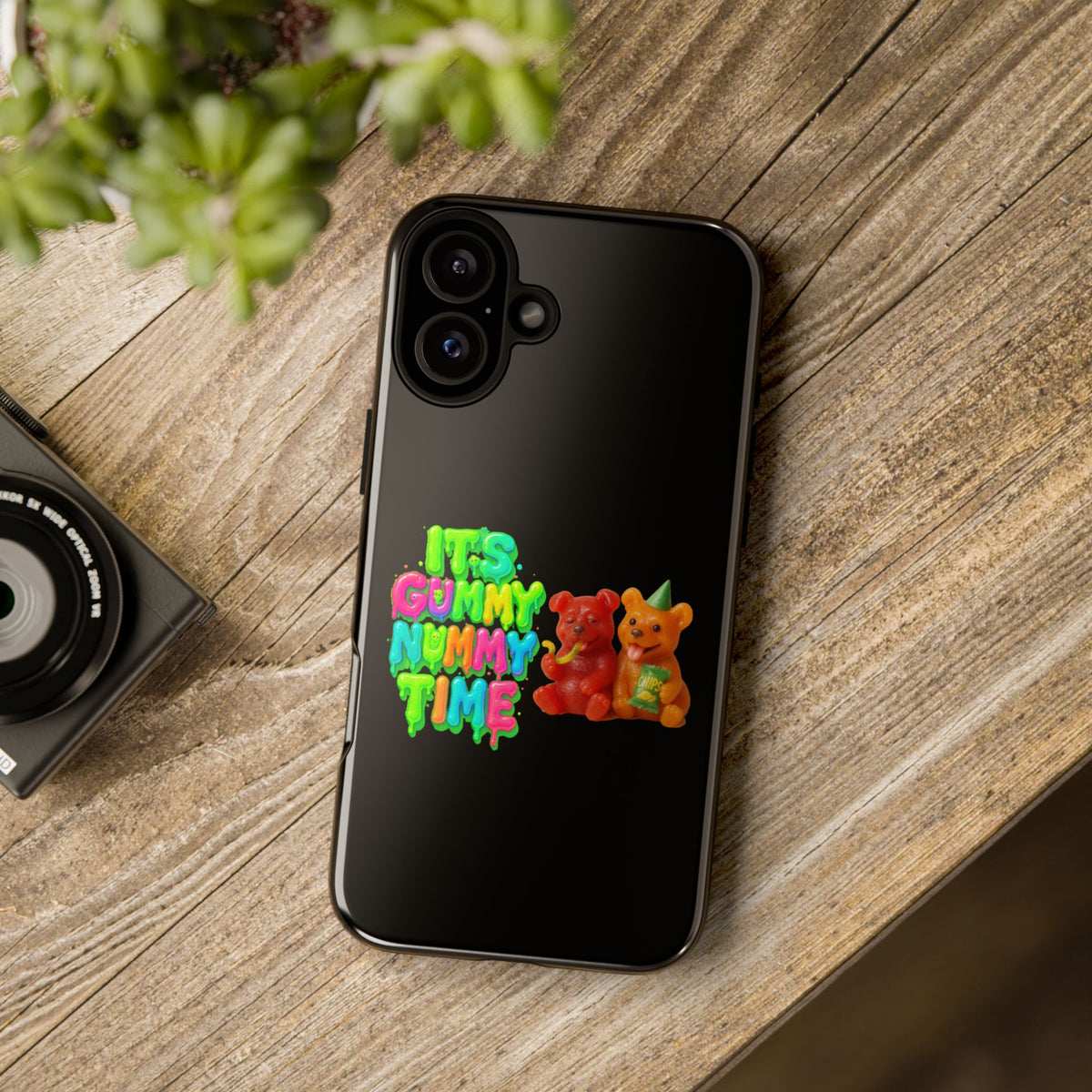 Phone Case — "It's Gummy Nummy Time" Colorful Gummy Bear Protective Case