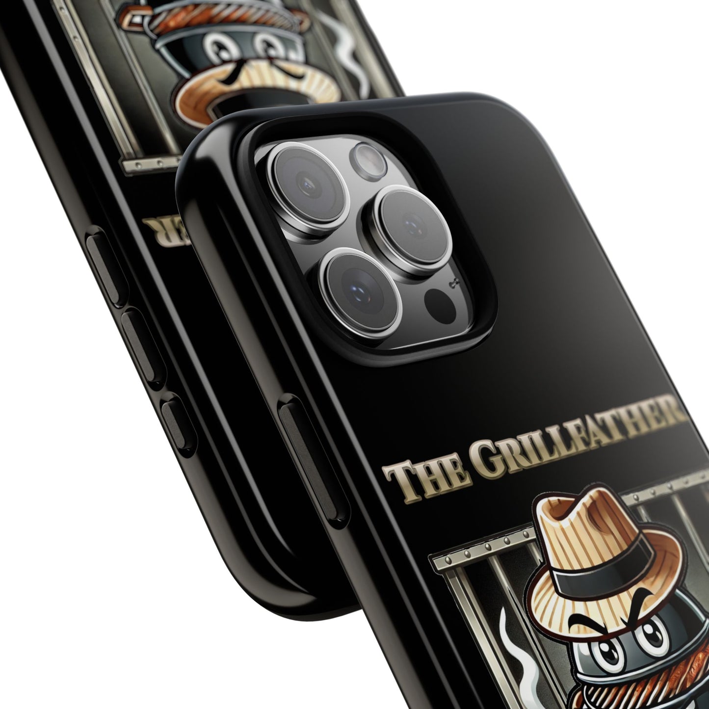 Grillfather Personalized Phone Case — Funny BBQ Smoker Design