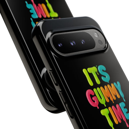 Phone Case — "It's Gummy Time" Rainbow Gummy Bear Protective Cover