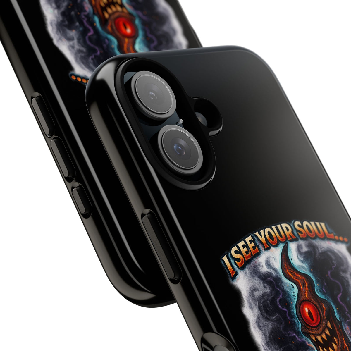 Phone Case — "I See Your Soul and It’s Disappointing" Dark Horror Graphic