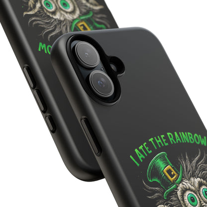 St. Patrick's Horror Phone Case — "I Ate the Rainbow, The Gold Screamed" Lucky Goblin Design