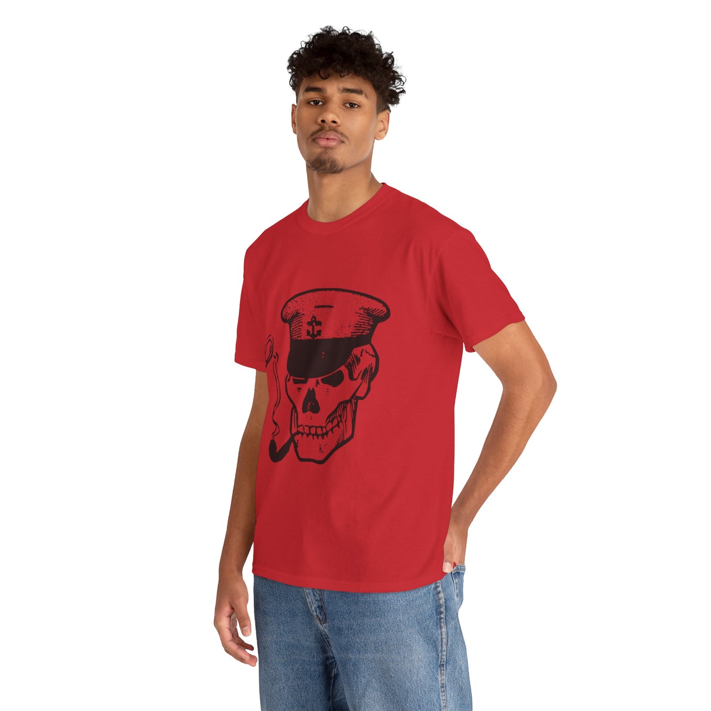 Dead Admiral Skull – Smoking Sailor Skeleton Tee