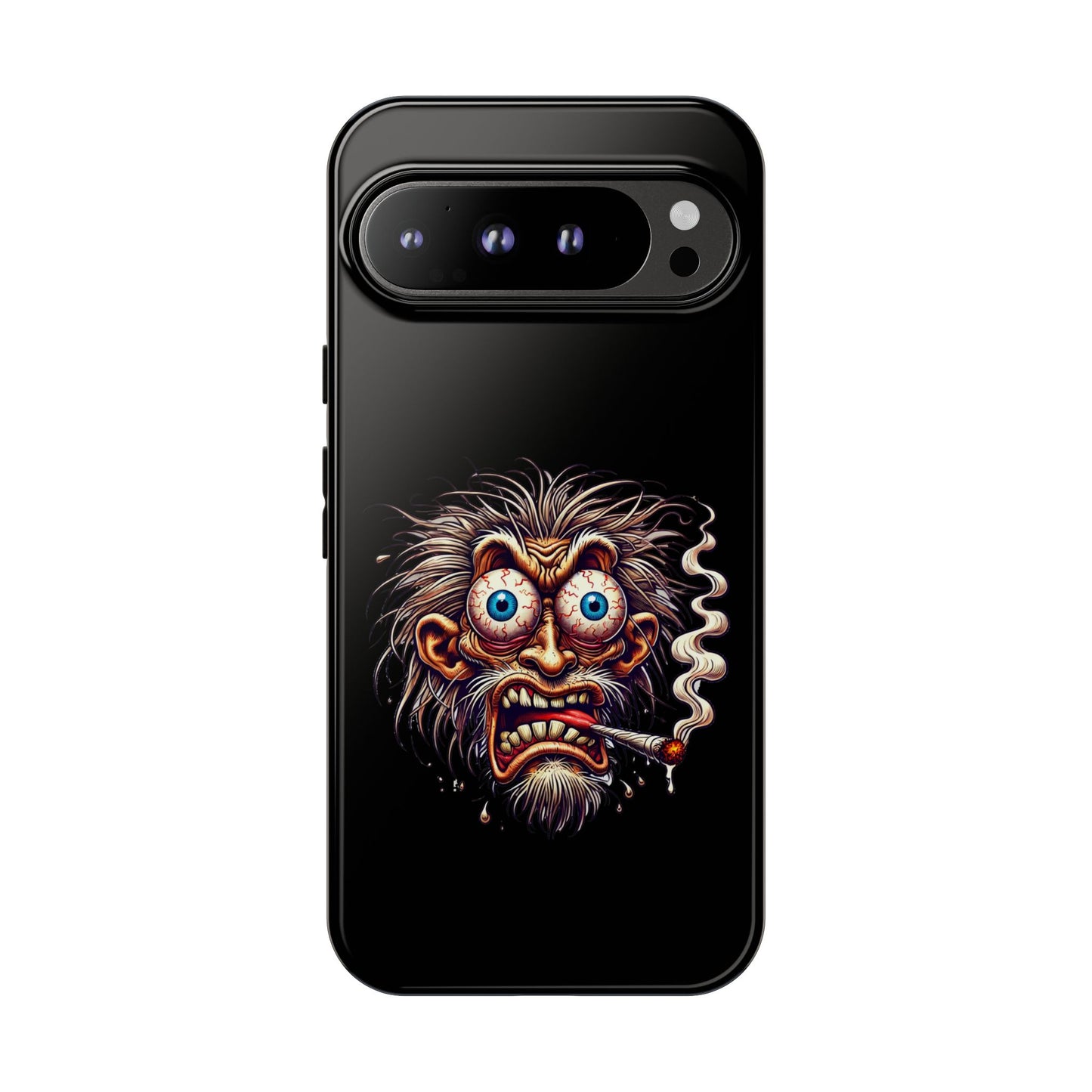 Phone Case — Wild Cartoon Monster Smoking Design