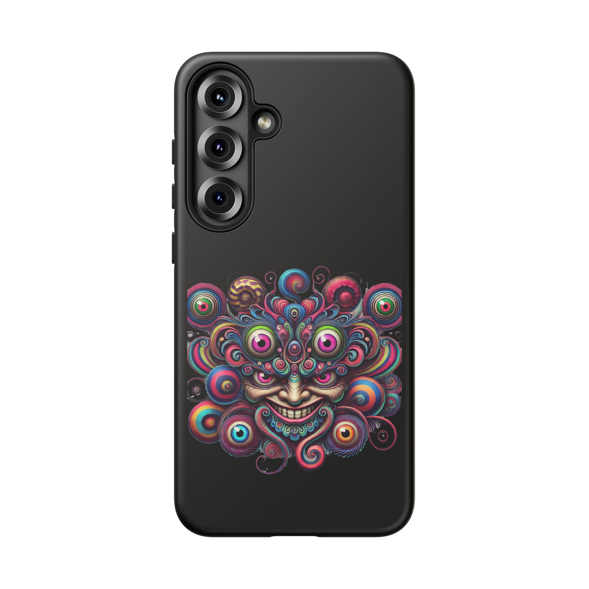 Psychedelic Smiling Eye Cluster Phone Case