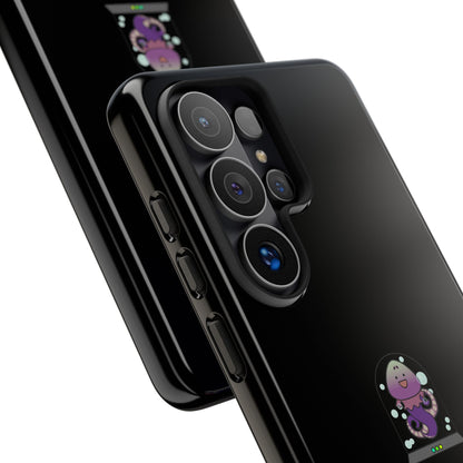 Phone Case — 'Got Protection?' Cute Purple Alien Anti-Shock Protective Cover