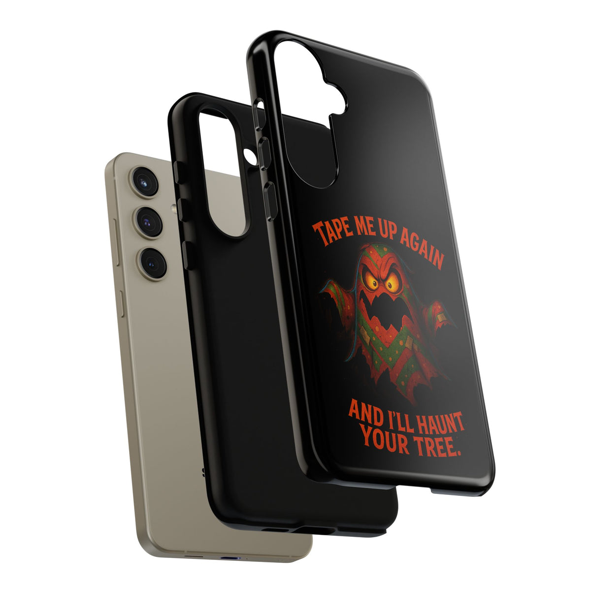 Phone Case - 'Tape Me Up Again and I'll Haunt Your Tree' Halloween Ghost Design