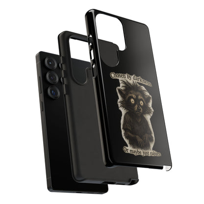 Phone Case - "Chosen by Darkness (Or Maybe Just Rabies)" Cute Creepy Retro Creature Protective Case