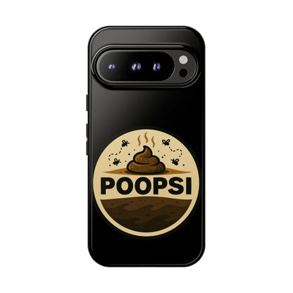 Phone Case — 'POOPSI' Funny Poop Logo Protective Cover