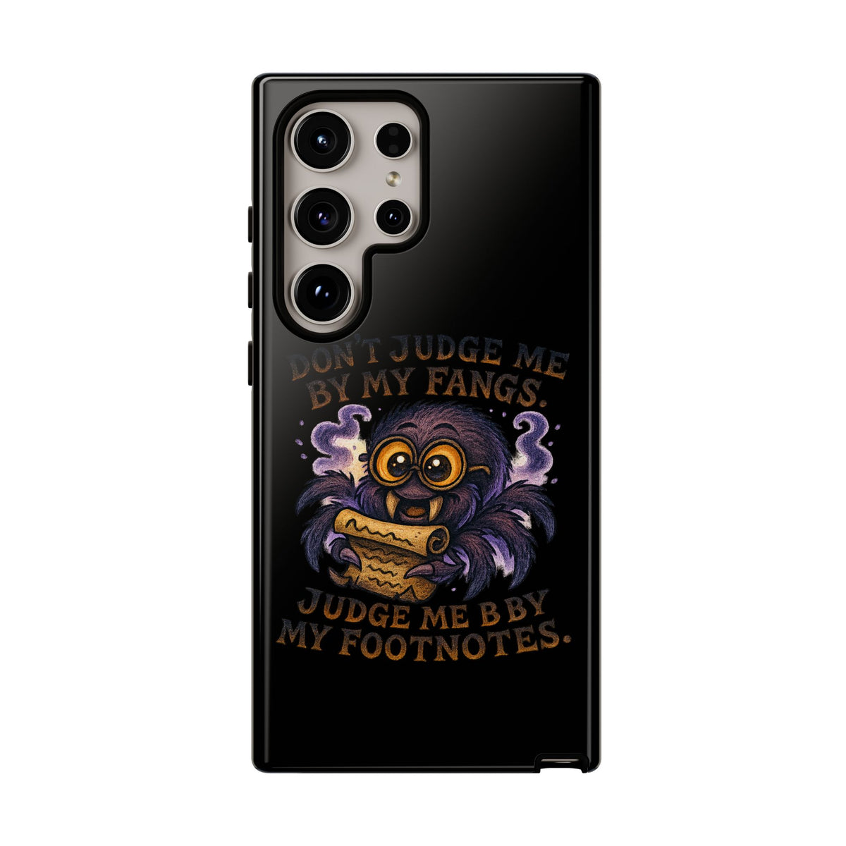 Phone Case — Fiery One-Eyed Demon with "I See Your Soul... And It's Disappointing"