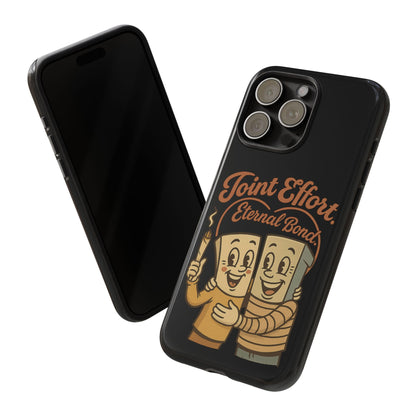 Phone Case — "Joint Effort Eternal Bond" Retro Cannabis Matchstick Design