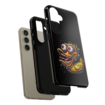 Duck Monster Phone Case — Crazy Cartoon Eye Duck Shock Design Tough Case