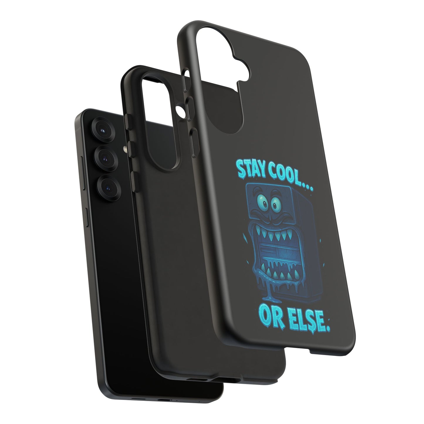 Stay Cool... Or Else. Phone Case — Neon Monster Protective iPhone Cover