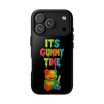 Phone Case — "It's Gummy Time" Rainbow Gummy Bear Protective Cover