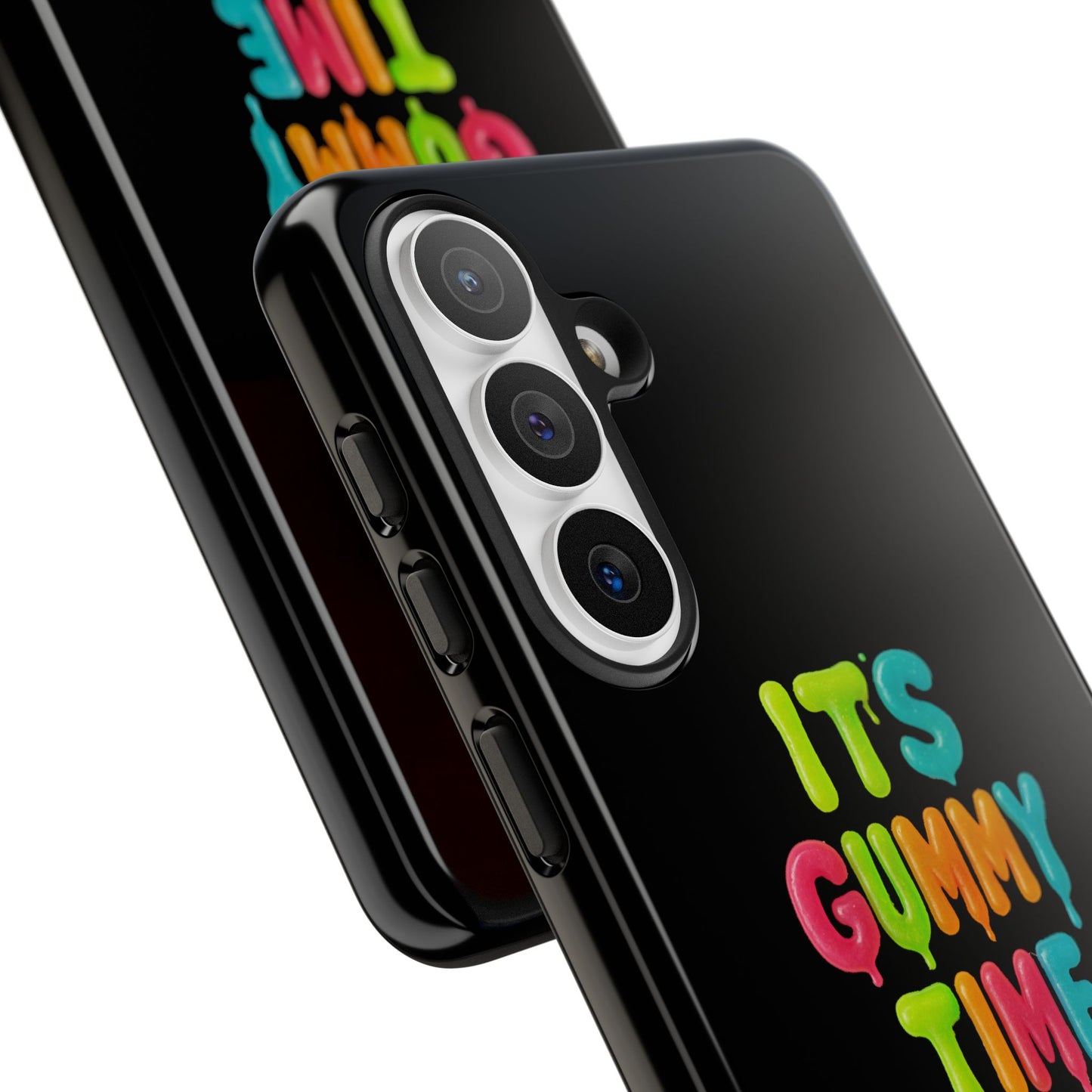 Phone Case — "It's Gummy Time" Rainbow Gummy Bear Protective Cover